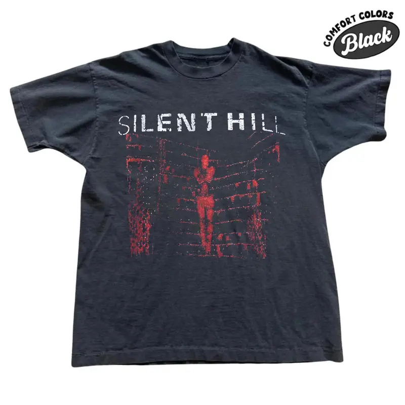 The Silent Hill Nemesis Comfort Color T-Shirt, Retro Survival Horror Game Tee, Vintage Gamer Shirt, Unisex Gamer Gift, Gift for Women, Crew Neck T-shirt, Trending T-shirt