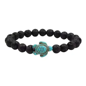 Lava Stone Chakra Diffuser Bracelet with Optional Essential Oils