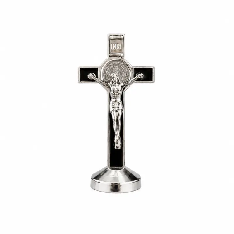 3in Resin Jesus Christ Cross, Religious Ornament for Car, Office Decor, Home Supplies Home Decor