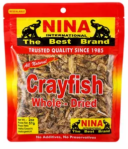 Crayfish - Whole Dried, 2oz (Crevettes séchées, Agbavi, Yét)