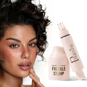 Faux Freckle Stamp, Long-Lasting&Waterproof Freckle Pen, Quick-Dry 5-Point Faux Freckles Maker for Natural Sun-Kissed Look, Easy One-Press Application, Cute & Trendy Gift for Women & Girls