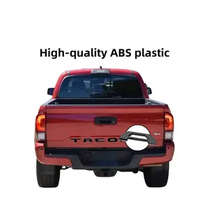 3D Tailgate Letters Compatible with 2016 2017 2018 2019 2020 2021 2022 2023 Toyota Tacoma, Matte Black Design, ABS Plastic, 3M Adhesive.