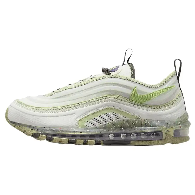 NIKE Men's Air Max Terrascape 97 'Phantom-Vivid Green' Sports Sneaker, Casual Sport, Everyday Wear, Wavy Upper, Full-Length Midsole, Recycled, Rugged Look, Eco-Conscious, Phantom Upper, Sustainable Build, Street-Ready