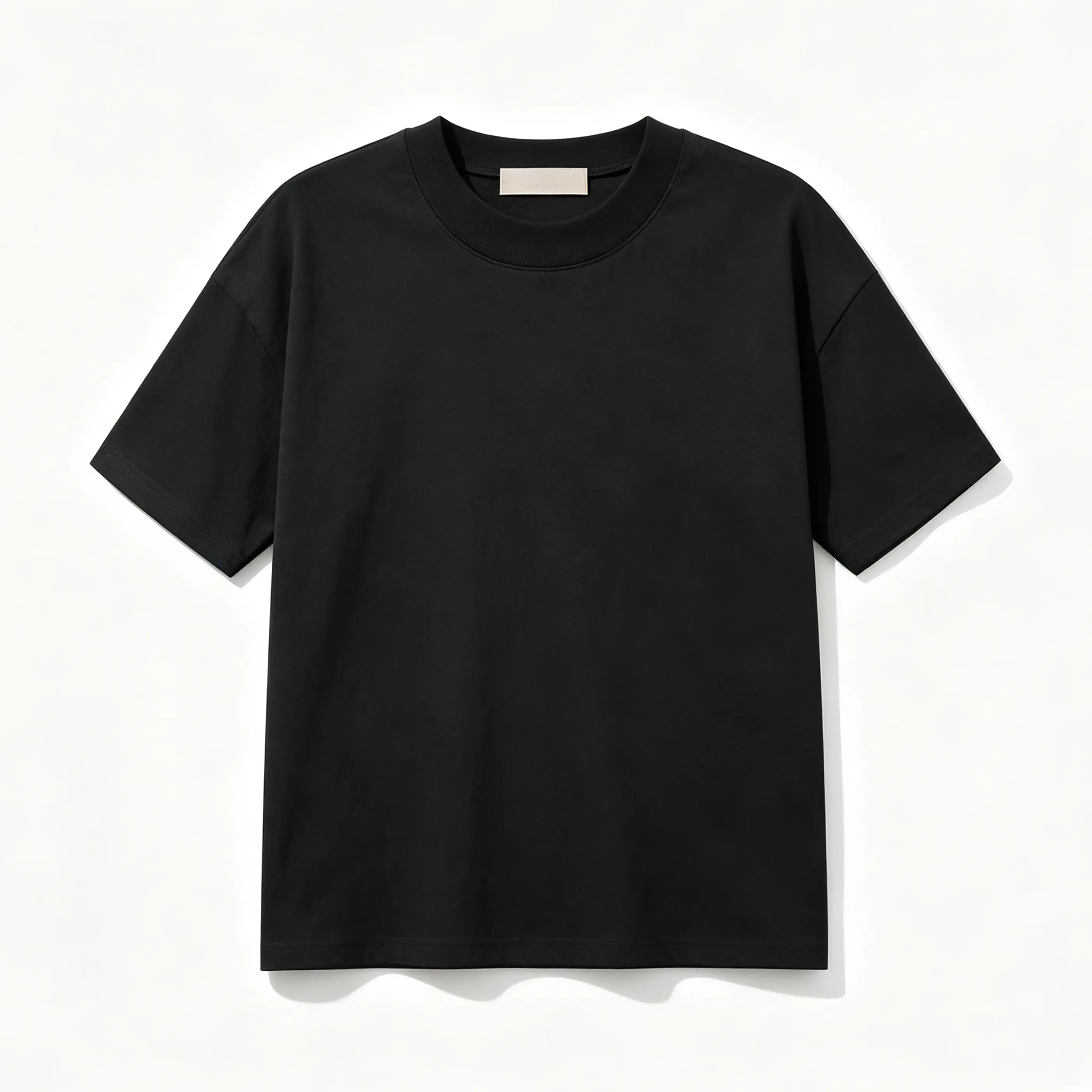 Men's Oversize Black Color Cotton t - shirt Casual Crewneck - Unisex Tops - Menswear Shortsleeve for Everyday Use Comfortable Fit Versatile for Various Occasions - guys gifts【tiktok shop deals】#Stylish clothing