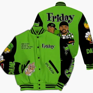 Varsity Jacket To Match Air Foamposite One Volt - Friday Sneaker Stress Style All Over Print EDUX