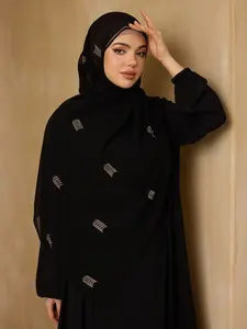 Summer Sun Protection Breathable Embroidered Long Tignon Scarf, Elegant Design, Versatile Slimming Accessory, Essential Summer Outerwear