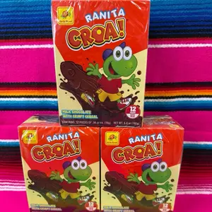 De la Rosa Ranita Croa! Milk Chocolate with Crunchy Cereal - 3 boxes De la Rosa Ranita Croa! Milk Chocolate with Crunchy Cereal - 3 boxes