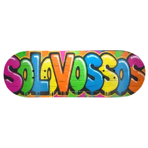 Bubble paint drip graffiti solovossos Fingerboard