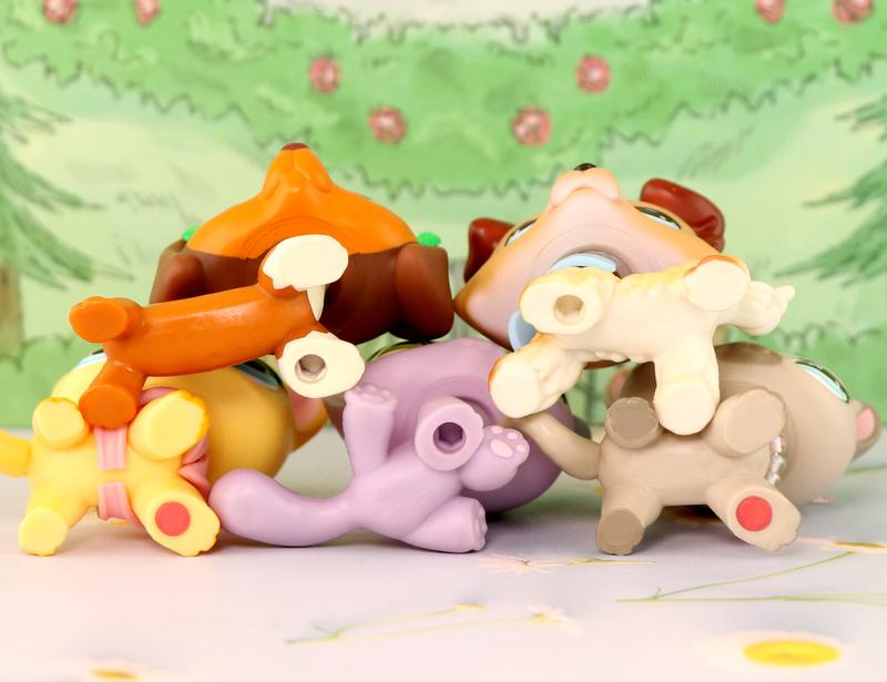 6 Lot Pet Shop Dogs and Cats Collectable with Accessories Kids Gift lps Toys