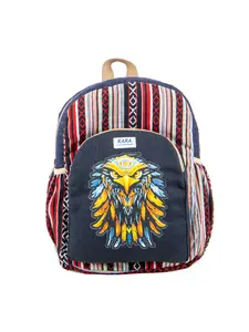 RARA Handmade-Unique design Hemp backpack, very popular in FAIR TRADE and light weight backpack from the top of Himalayas. casual travel outdoor backpack