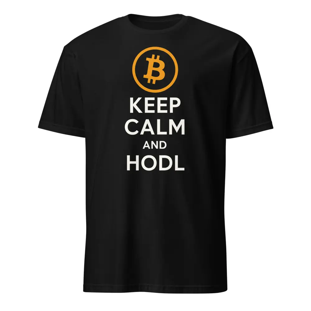 Keep Calm And HODL Bitcoin Crypto Trader Short-Sleeve Unisex T-Shirt