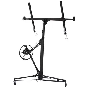 Donext Drywall Lift, 11ft Drywall Panel Hoist Jack Lifter, Heavy-Duty Sheetrock Lift for Ceiling Installation, Professional Drywall Tools