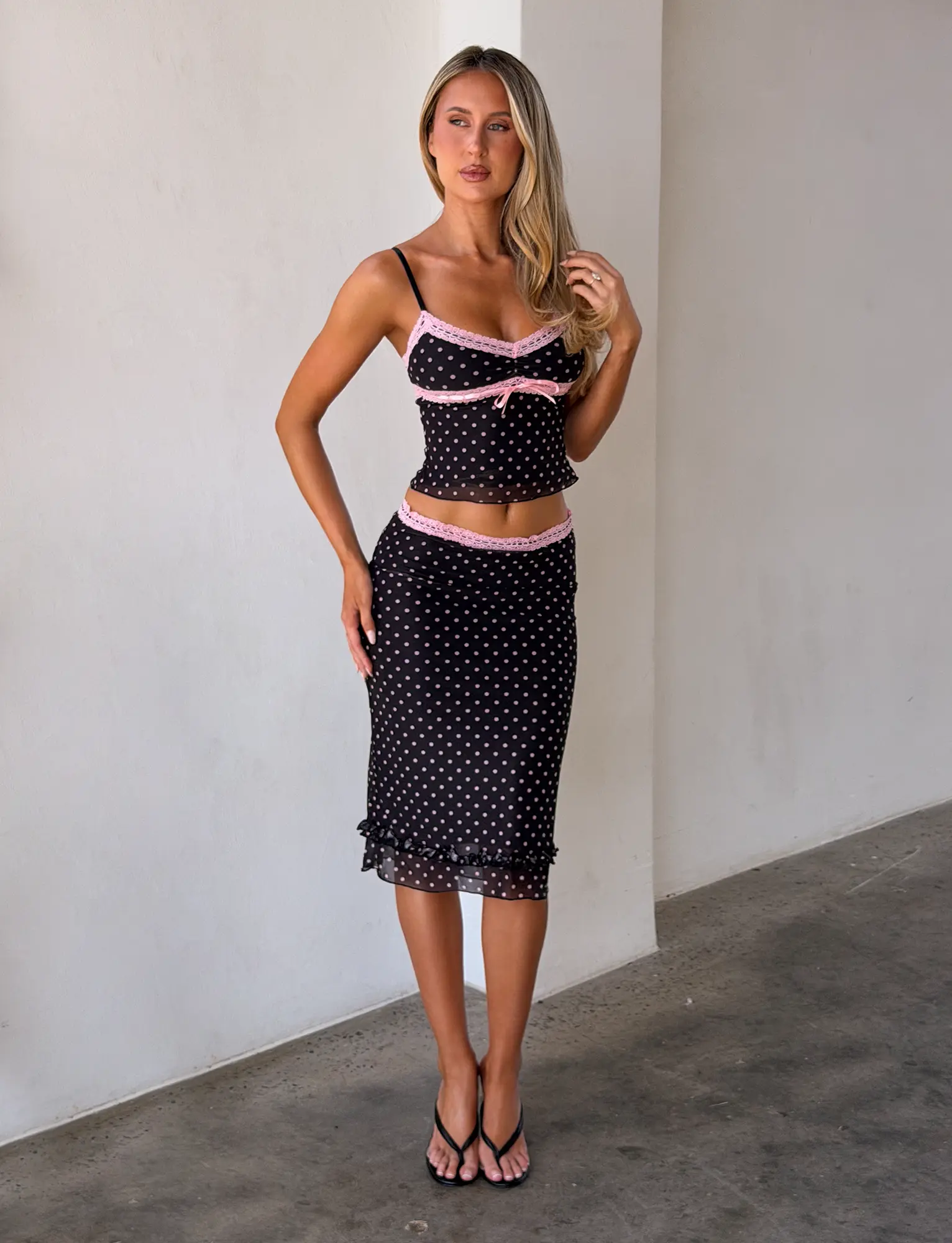 AMARA MIDI SKIRT - BLACK AMARA MIDI SKIRT - BLACK
