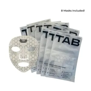 Tech Activated Beauty Silverfusion 8 Sheet Mask + Activator Pod + Mask Refill Bundle - 8 Masks Included, Anti Aging Serum for Skin Renewal, Plumps Fine Lines, Hydrating Skincare
