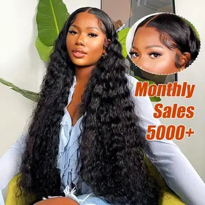 Wiggins Hair Loose Deep Wave Pre Cut Lace Ready Go Glueless Wigs 7x4 Pre Bleached Human Hair Beginners Friendly Glueless Wig Human Hair