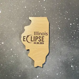 Solar eclipse 2024 magnet - Illinois