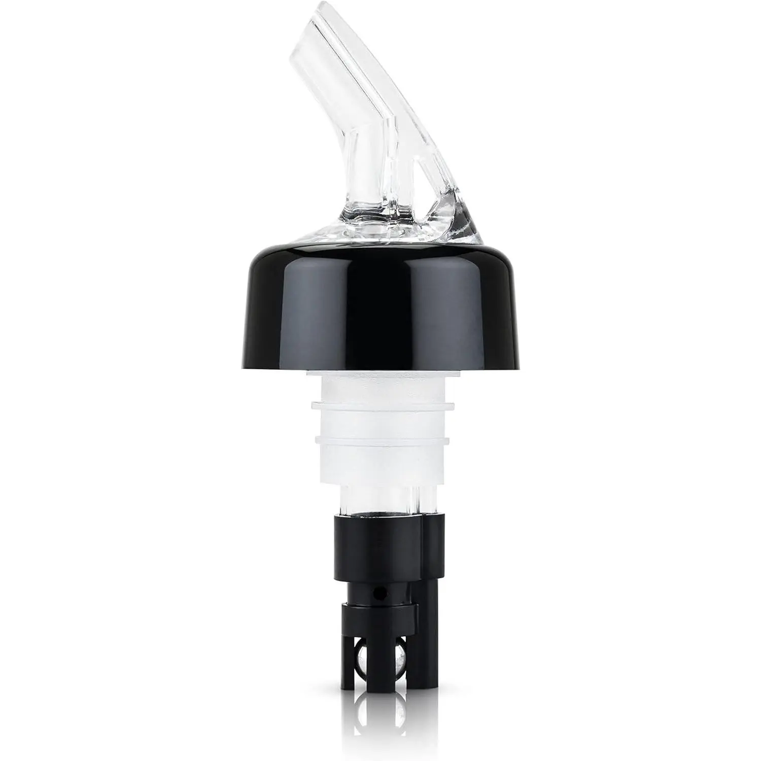 True Ace Measured Liquor Pour Spout, 1 Ounce Pourer, Fits Standard Liquor Bottles, Bar & Cocktail Accessories, Plastic, Set of 1