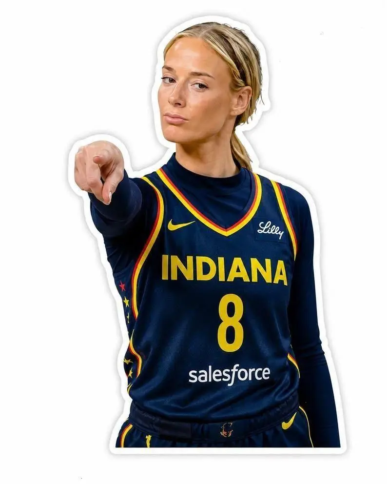Sophie point meme Indiana Sticker , Sophie Cunningham Sticker, Sophie Point God, Women Basketball