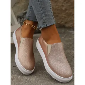 Stylish design slippers, casual comfort and breathable light single shoes, suitable for daily wear, suitable for spring and autumn female full round toe shoesIEGE