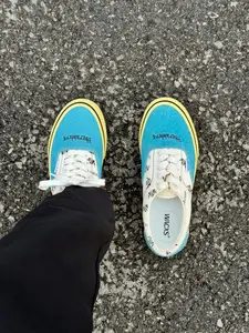 Hnly Cln Streetwear Skateboard Shoes, Limited Edition Blue, Low Top Casual Sneakers, Anti-Slip Rubber Sole, Unisex All Season