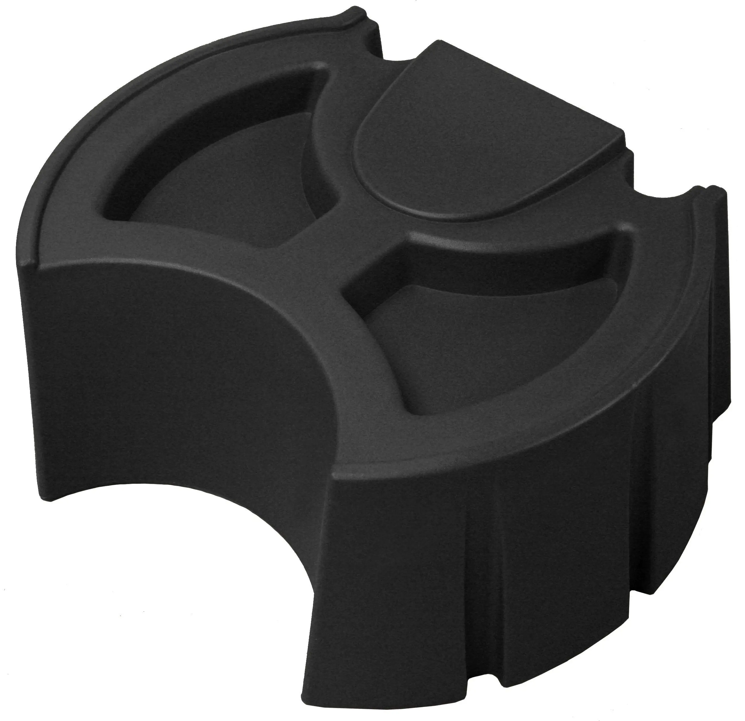 Good Ideas Rain Wizard 50 Gallon Rain Barrel Stand, Adds Room for Buckets, Black