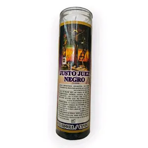Just Judge Black Divine Justice Non-Toxic Paraffin Aromatherapy Candle with Candle Packaging for Home Decor, Home Supplies