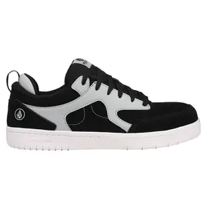 Volcom Workwear Mens Vitals Slip Resistant Composite Toe  Work Safety Shoes Casual - Black