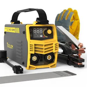 [fathersdaygift] TOOLIOM ARC-135-PRO 135A Mini Stick Welder - 110V/220V Dual Voltage, Hot Start & Arc Force for Home DIY & Hobbyists, MMA Welding Machine Kit with Gloves & E6013 Rods
