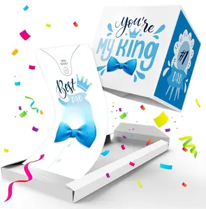 BOOM Exploding Confetti Dad Card ( Dad Ever), Father's Day, Birthday Surprise Prank Card Pop up,