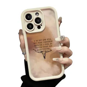 Phone Case for iPhone 17 Pro Max 16 Plus 15 14 13 12 11 Air E Bull head Anti-Scratch Shockproof Soft Silicone Protective Cover