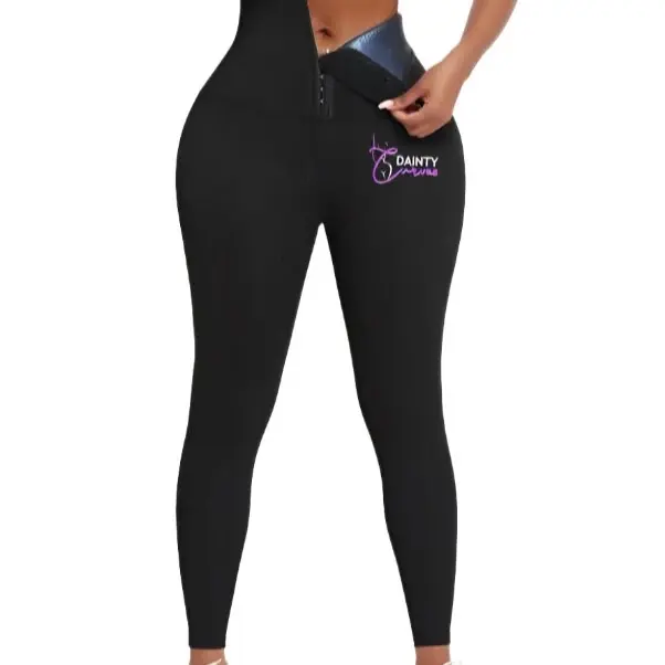 Waist Sculpting Sauna Leggings, Tummy Control Leggings with Sweat-Enhancing Fit