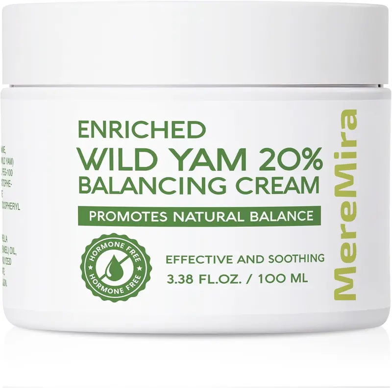 Wild Yam Cream for Hormone Balance: Australia Barbara O'neill Recommended Solution for Women Menopause Hormonal Balancing - 20% Topical Natural Wild Yam, 3.38 fl.oz
