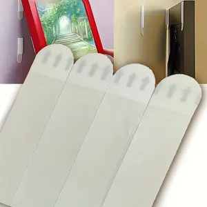 White detachable adhesive strips, without residual double-sided tape, suitable for frame installation, wall mounting, and art creation - suitable for glass, metal, and plastic surfaces, as a special adhesive strip for handicrafts | Seamless adhesion