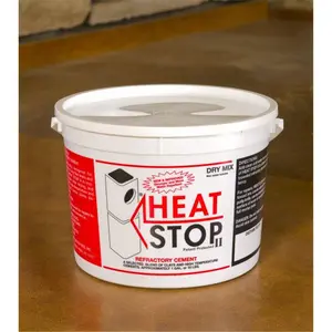 Lindemann 720550 Heat Stop II- dry mix 50lb, High Temperature Resistant, Firebrick Cast