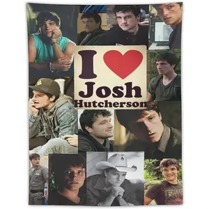 Josh Actor hutcherson Tapestry Wall Hanging Flag Art Aesthetic Poster Dorm Tapestries For Bedroom Party Home Living Room Decor