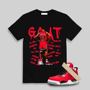 GOAT Graphic Shirt to Match 4s Toro Bravo 2026, shirt to match Sneaker