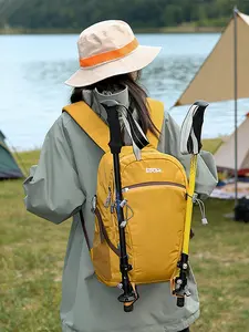 Outdoor Hiking Backpack with Rain Cover, Multiple Compartments, Wear-Resistant Waterproof, Ideal for Trekking, Camping, Short Trips