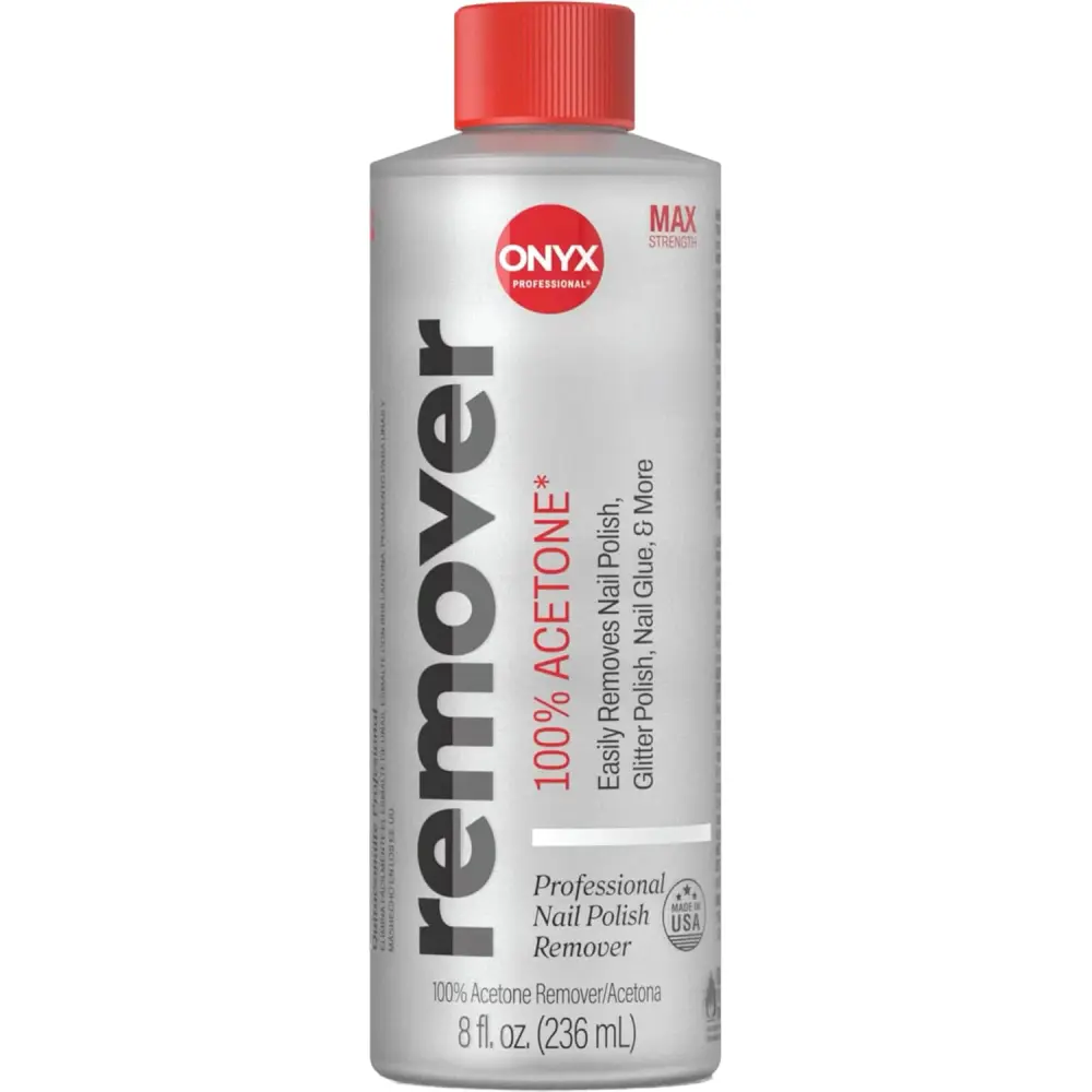 Acetone Nail Polish Remover Kit 8 Fl Oz with Nail File Pure Acetone Gel Polish Remover for Acrylic and Artificial Nails