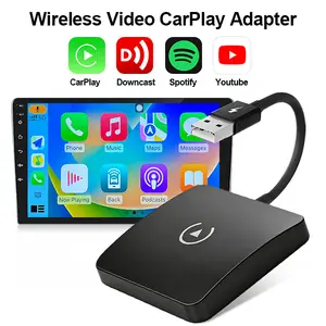 2026 Wireless Adapter Upgraded Version for factory-installed wired CarPlay is a plug-and-play adapter that converts your vehicle’s wired CarPlay to wireless, compatible with iPhone and Android devices.