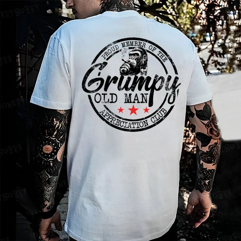 Proud Member Of The Grumpy Old Man Appreciation Club Monkey T-shirt