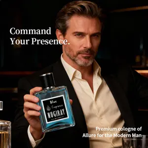 NUGIRAY Men's Luxury Cologne | Bergamot, Pink Pepper | Long-lasting Fragrance | 50 ml | 1.75 fl oz