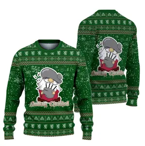 Scottish Nollaig Chridheil Ugly Christmas Sweater – Funny Holiday Gnome Knit Pullover for Men & Women | Gaelic Xmas Gift ️