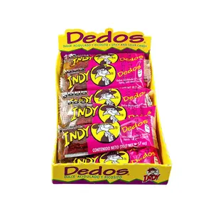 Indy Dedos Spicy and Sour Tamarindo Chili Chewy Mexican Candy (12 Count) Dulces Mexicanos