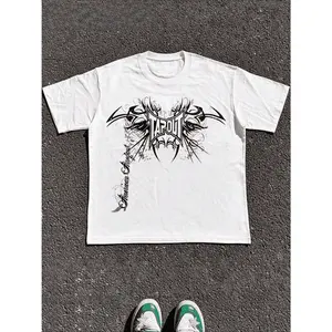 Men's Tapout AOP Graphic Print Graphic T-Shirt - 100% Cotton White Short Sleeve Crew Neck Regular Fit Casual Wear | Soft & Breathable Fabric, Durable Print, Everyday Comfort, Machine Washable, casual streetwear outdoor pavement