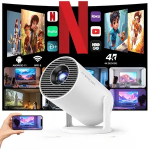 HY300Pro Projector Outdoor Mini 4K Decode with 5G WiFi 6 & BT 5.4 Full HD 290ANSI Lumens 720P for Android 11 Audio Bluetooth Gaming Home Theater #SummerWins #DealsForYouDays