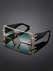 GIGULA Fashion accessories for women: large-frame hollow futuristic sunglasses, plastic material, fashionable and cool, Trendy Frames Sunglasses