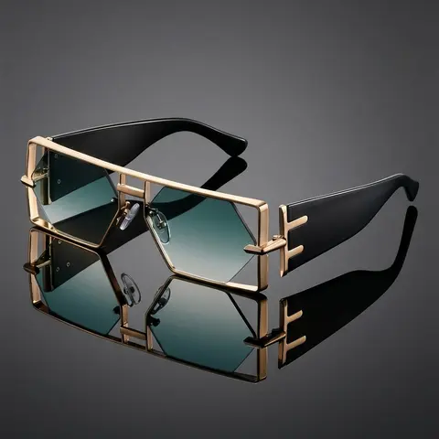 GIGULA Fashion accessories for women: large-frame hollow futuristic sunglasses, plastic material, fashionable and cool, Stylish sunglasses, Trendy Frames Sunglasses