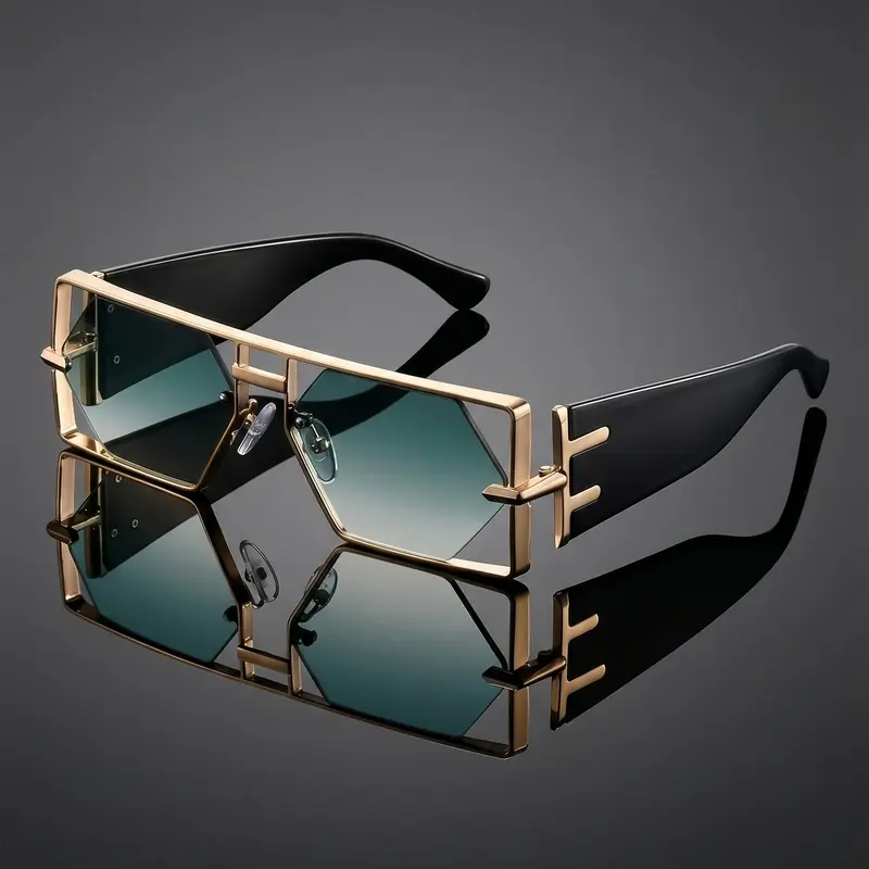 GIGULA Fashion accessories for women: large-frame hollow futuristic sunglasses, plastic material, fashionable and cool, Stylish sunglasses, Trendy Frames Sunglasses