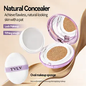 Face Fit Filter Cushion Concealer Long-Lasting Matte Buildable Coverage Lightweight Breathable Non-Clogging, Self-Healing Smooth Skin, Portable Reusable Makeup, Cosmetic