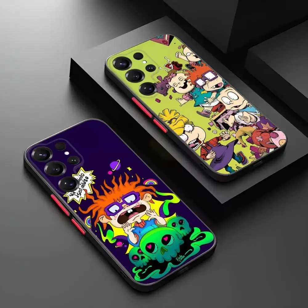 Carlitos Rugrats Phone Case For Samsung S26 S25 S24 S23 S22 S21 For iphone 17 16 15 14 13 12 11 17Air Plus Pro Promax Skin-friendly Protective Case Accessories Comfort